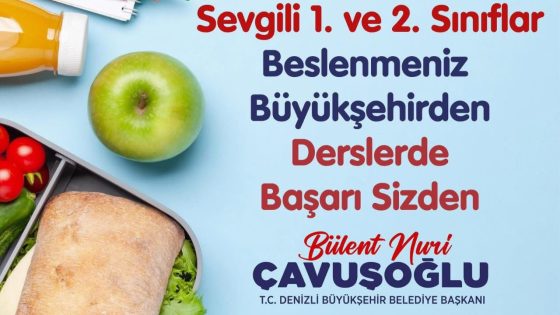 Çal Belediyesi’nden İlkokul Öğrencilerine Beslenme Desteği